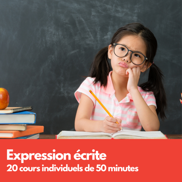 Expression écrite en français ; cours en ligne pour les enfants